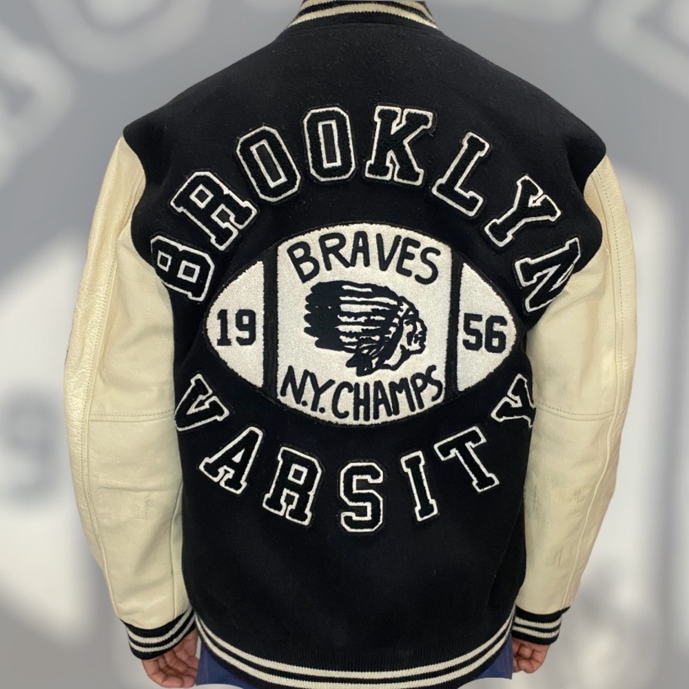 True Religion Varsity Jacket Men Size Medium | genuine leather